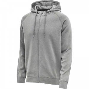 Sweat a Capuche Hummel Red Classic Zip Homme Grise | 926825-042