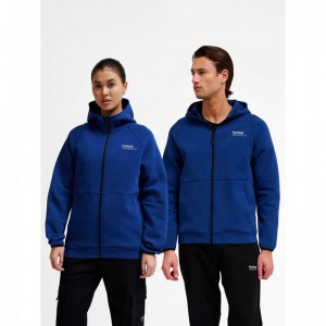 Sweat a Capuche Hummel Tech Fleece Regular Zip Homme Bleu | 776353-913
