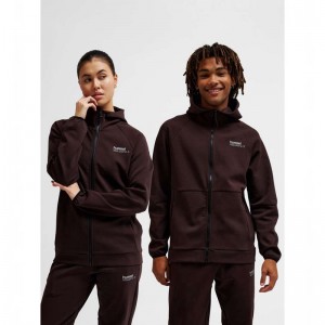 Sweat a Capuche Hummel Tech Fleece Regular Zip Homme Chocolat | 082898-946