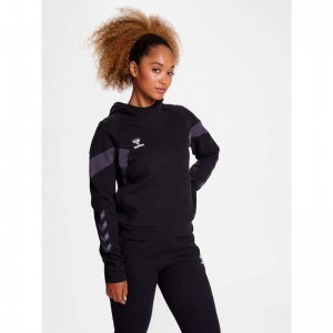 Sweat a Capuche Hummel Travel Sweat Femme Noir | 775498-740