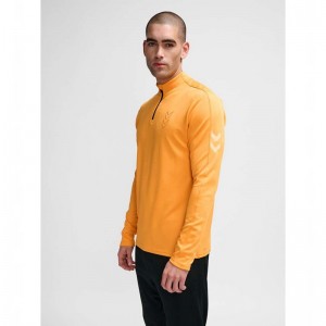 Sweats Hummel Active Pl Half Zip Homme Orange | 961076-984