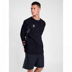 Sweats Hummel Authentic Co Training Sweat Homme Noir | 753780-410