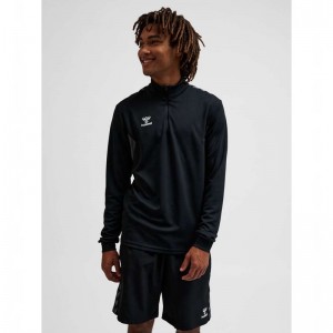 Sweats Hummel Authentic Half Zip Sweat Homme Noir | 538100-311