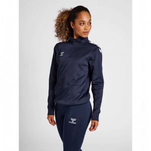 Sweats Hummel Core Xk Half Zip Sweat Femme Bleu Marine | 847155-625