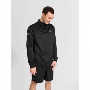 Sweats Hummel Court Half Zip L/S Homme Noir | 756383-794