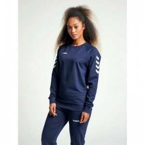 Sweats Hummel Go Cotton Femme Bleu Marine | 210816-489