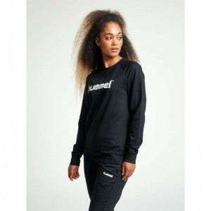 Sweats Hummel Go Cotton Logo Femme Noir | 498009-404