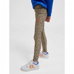 Sweats Hummel Jr Fast Mid Waist Enfant Leopard | 320075-970