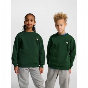 Sweats Hummel Jr Loose Crewneck Bee Enfant Vert | 035357-023