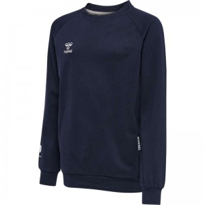 Sweats Hummel Move Grid Cotton Enfant Bleu Marine | 151468-606
