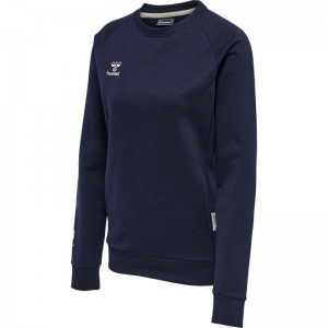 Sweats Hummel Move Grid Cotton Femme Bleu Marine | 277665-790