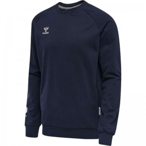 Sweats Hummel Move Grid Cotton Homme Bleu Marine | 190462-842