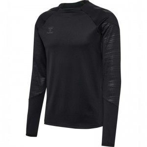 Sweats Hummel Pro Training Crew Sweat Homme Noir | 625372-490
