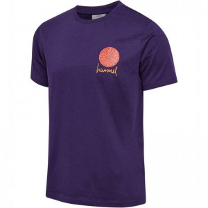 Sweats Hummel Regular Graphic S/S Homme Violette | 503087-968