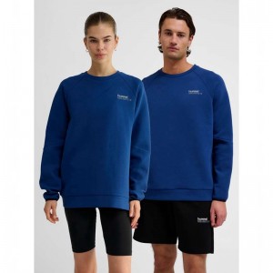 Sweats Hummel Tech Fleece Regular Crew Homme Bleu | 659649-632