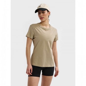 T Shirts Hummel Active Co S/S Femme Beige | 444027-079