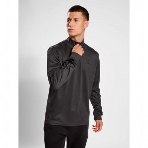 T Shirts Hummel Active Pl Half Zip Homme Noir | 404747-040