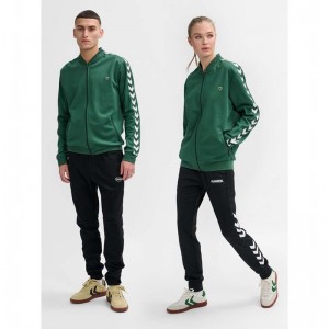 T Shirts Hummel Archive Regular Poly Zip Femme Vert | 796165-087
