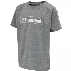 T Shirts Hummel Box S/S Enfant Grise | 472609-338