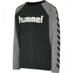 T Shirts Hummel Boys L/S Enfant Noir | 898077-023