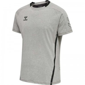 T Shirts Hummel Cima Xk S/S Homme Grise | 431536-462