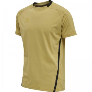 T Shirts Hummel Cima Xk S/S Homme Jaune | 314469-585