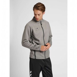 T Shirts Hummel Cima Xk Zip Homme Grise | 049344-171