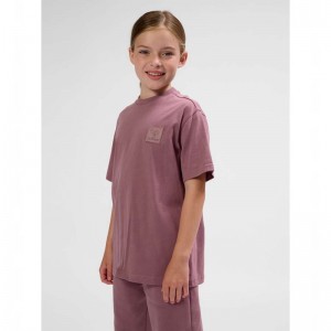T Shirts Hummel Clean S/S Enfant Rose | 800447-192