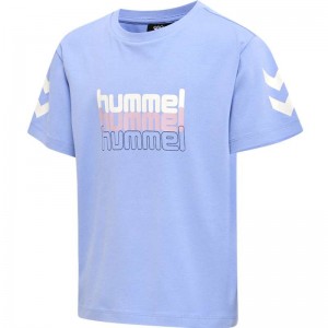 T Shirts Hummel Cloud Loose S/S Enfant Bleu | 388913-651