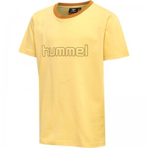 T Shirts Hummel Cloud S/S Enfant Jaune | 265516-473