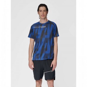 T Shirts Hummel Court Aop Light Weight Homme Bleu | 567874-965