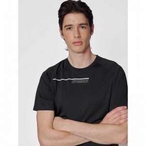T Shirts Hummel Court Light Weight Homme Noir | 740820-193