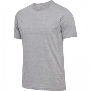 T Shirts Hummel Elemental Chevron Cotton Homme Grise | 059125-551