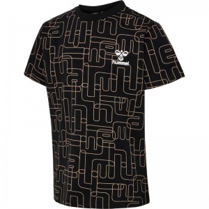 T Shirts Hummel Equality S/S Enfant Noir | 992138-945