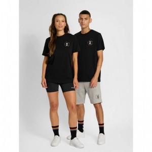 T Shirts Hummel Everything Nothing Femme Noir | 344229-227