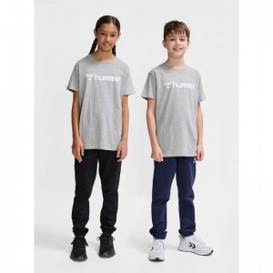 T Shirts Hummel Go 2.0 Logo S/S Enfant Grise | 678384-943