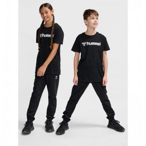 T Shirts Hummel Go 2.0 Logo S/S Enfant Noir | 252565-748