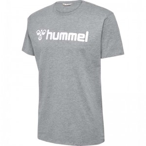 T Shirts Hummel Go 2.0 Logo S/S Homme Grise | 731906-516