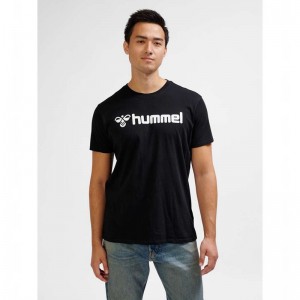 T Shirts Hummel Go 2.0 Logo S/S Homme Noir | 196186-260