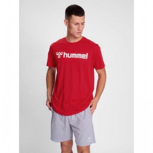T Shirts Hummel Go 2.0 Logo S/S Homme Rouge | 033474-463