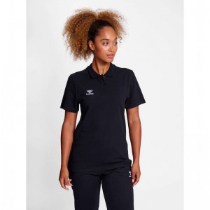 T Shirts Hummel Go 2.0 Polo Femme Noir | 020226-097