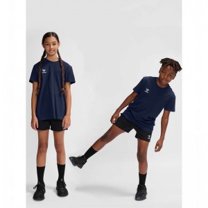T Shirts Hummel Go 2.0 S/S Enfant Bleu Marine | 026507-136