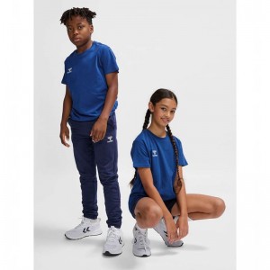 T Shirts Hummel Go 2.0 S/S Enfant Bleu | 342836-559