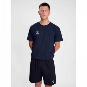 T Shirts Hummel Go 2.0 S/S Homme Bleu Marine | 270512-107