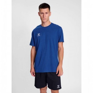 T Shirts Hummel Go 2.0 S/S Homme Bleu | 564805-047