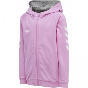 T Shirts Hummel Go Cotton Zip Enfant Lavande | 284582-966
