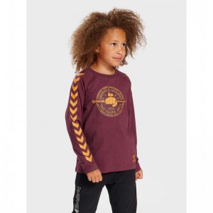 T Shirts Hummel Harry Potter Ls Enfant Fushia | 995496-820
