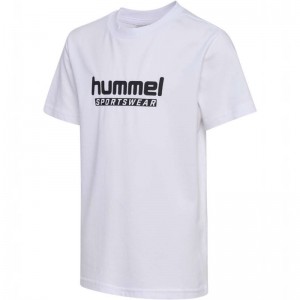 T Shirts Hummel Jr Base S/S Enfant Blanche | 015077-529