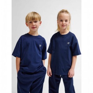T Shirts Hummel Jr Loose S/S Bee Enfant Bleu Marine | 663811-238