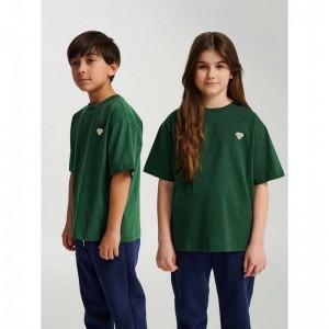 T Shirts Hummel Jr Loose S/S Bee Enfant Vert | 813214-267
